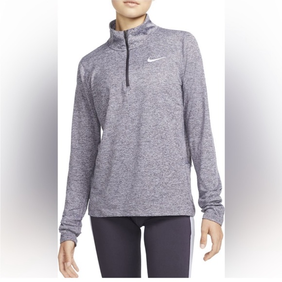 Nike Tops - Nike Element Purple/Gray Women’s Two Toned Half Zip Running Top, Medium